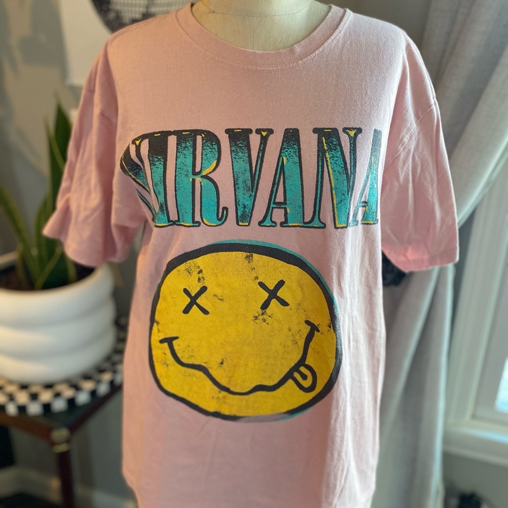 Nirvana Pink Graphic Tee